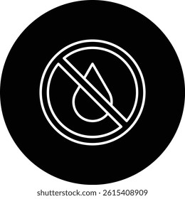 No Water vector icon. Can be used for printing, mobile and web applications.