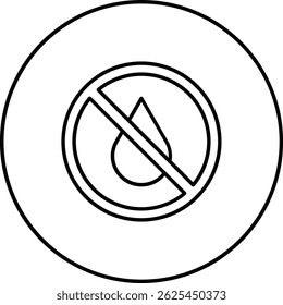 Nenhum ícone de vetor de água. Pode ser usado para impressão, aplicativos móveis e da Web.