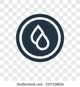 No water vector icon isolated on transparent background, No water transparency logo concept