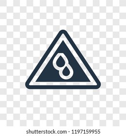No water vector icon isolated on transparent background, No water transparency logo concept