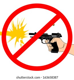 No weapon allowed, illustration 