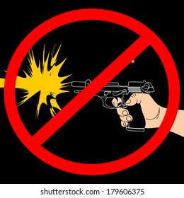 No weapon allowed, illustration 