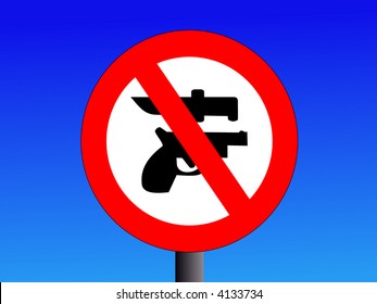 keine Waffen-Gewehre oder Messer-Zeichen