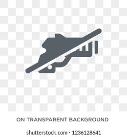 No weapons icon. No weapons design concept from  collection. Simple element vector illustration on transparent background.