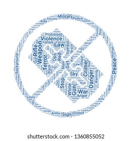 No Weapons Word Cloud Tag Cloud Stock Vector (Royalty Free) 1360855052 ...