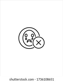 no weep icon,vector best line icon.