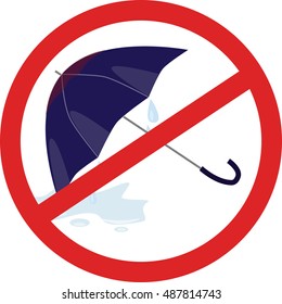 no wet umbrella
