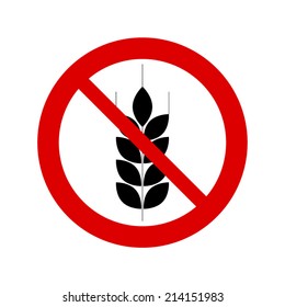 no wheat sign