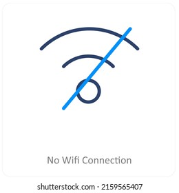 No Wifi Connection Icon Concept