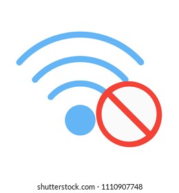 No Wifi Disconnected Stock Vector (Royalty Free) 1110907748 | Shutterstock