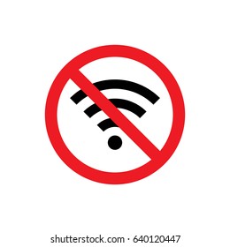 No Wifi icon illustration isolated vector sign symbol