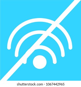 No wifi icon isolated vector illustration