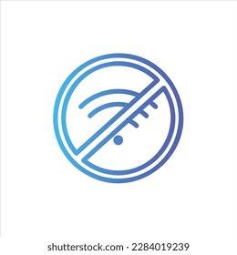 kein WLAN-Symbol mit isoliertem Vektorgrafik und transparentem Hintergrund.