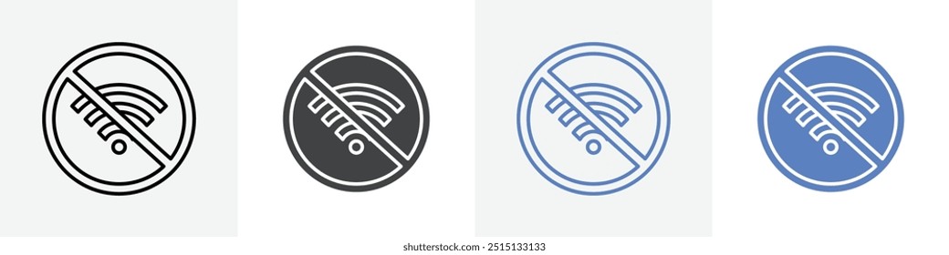 No hay un conjunto de Vectores de íconos WiFi para la interfaz de usuario de Web o el App