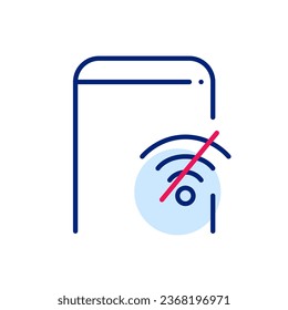 No wifi on a smart phone. Pixel perfect icon