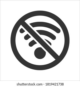 No hay icono de restricción WiFi, gráficos vectoriales
