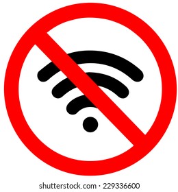 No Wifi Sign.