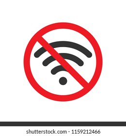 No wifi sign vector image