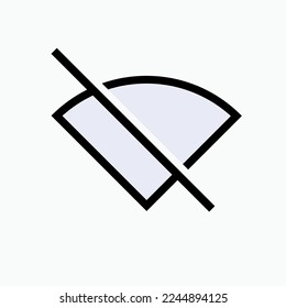 No Wifi Signal. Non Internet Icon. Bad Connection Symbol.