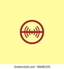 No wifi, vector icon vector