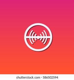No wifi, vector icon vector
