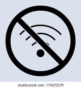 No Wifi vector icon