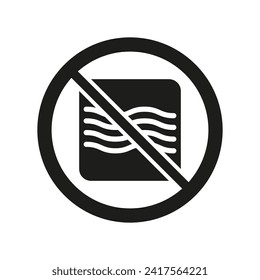 No wind icon. Wind direction icon. No air symbol. Wind movement. Vector illustration. EPS 10.