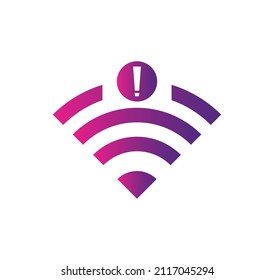 No wireless connections, no wifi icon sign vector