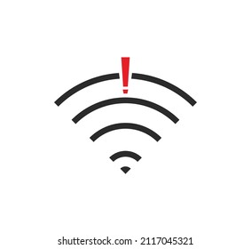 No wireless connections, no wifi icon sign vector