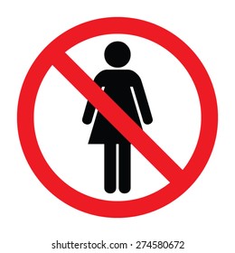 No Woman Sign