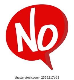 NO word. Say NO text. No on text bubble.