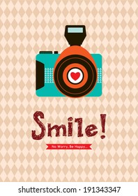 no worry be happy camera poster