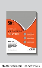 No.1 Cleaning Service and Flyer Template