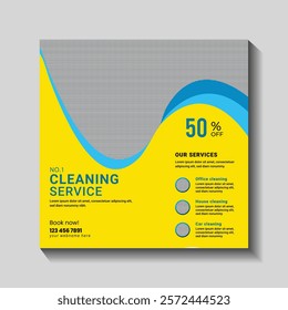 No.1 Cleaning Service and Flyer Template