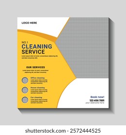 No.1 Cleaning Service and Flyer Template