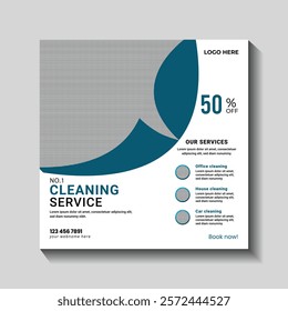 No.1 Cleaning Service and Flyer Template