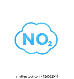 NO2 Icon, Nitrogen Dioxide