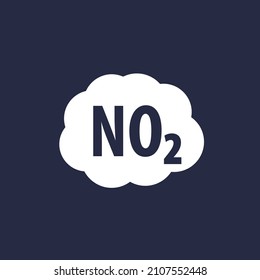 NO2, Nitrogen Dioxide Gas Icon