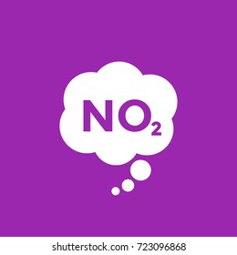 NO2, Nitrogen Dioxide Icon