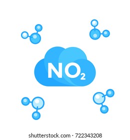 NO2, Nitrogen Dioxide Molecule