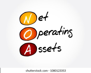 NOA - Net Operating Assets acronym, business concept background