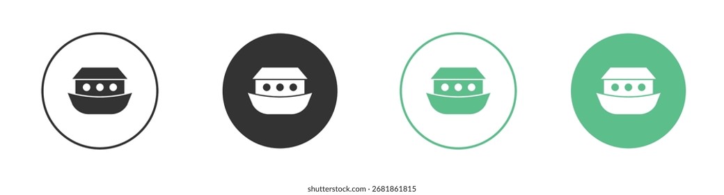 Ícone de Noah Ark para seus designs de site, celular, apresentação e logotipo.