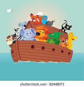 Noahs Ark Stock Vector (Royalty Free) 82448071 | Shutterstock