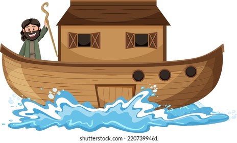 Noahs Ark y caricatura ilustraciones