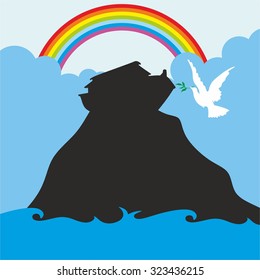 Noah's Ark, Dove And Rainbow