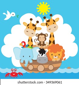 Noah's Ark Vector Illustration