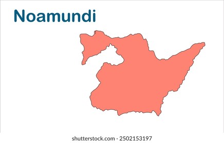 Noamundi subdivision map, Pashchimi Singhbhum District, Jharkhand state, Republic of India, Government of Jharkhand, Indian territory, Eastern India, politics, village, tourism