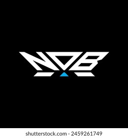 NOB letter logo vector design, NOB simple and modern logo. NOB luxurious alphabet design  