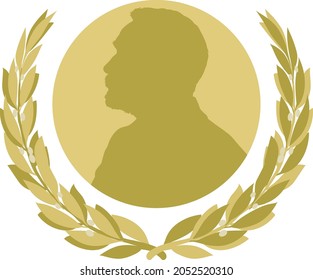 Nobel prize fantasy symbol, Sweden, vector illustration