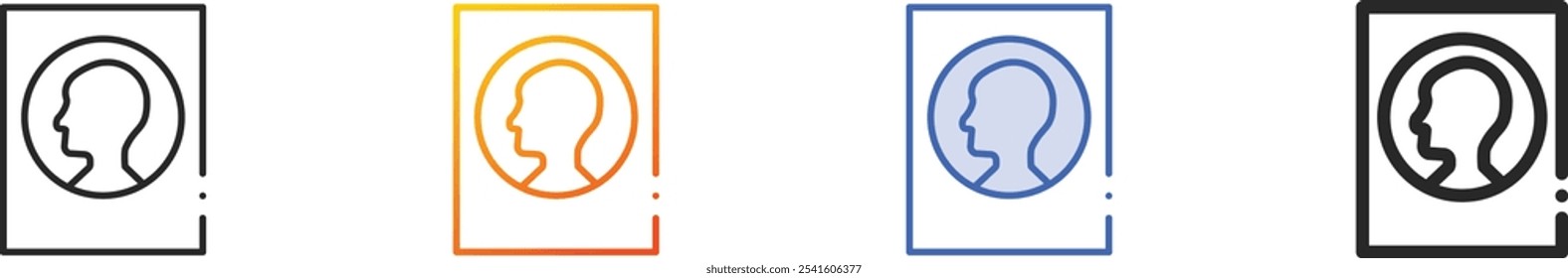 nobel prize icon.Thin Linear, Gradient, Blue Stroke and bold Style Design Isolated On White Background